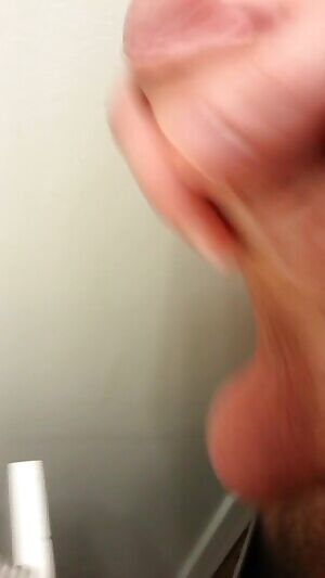 Balls swinging as I stroke my cock