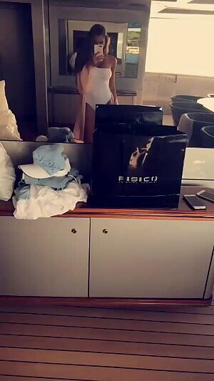 SC story - white swimsuit