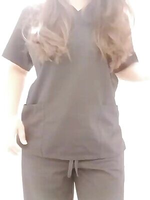 What I hide under my scrubs. I hope you enjoy the build up 😘