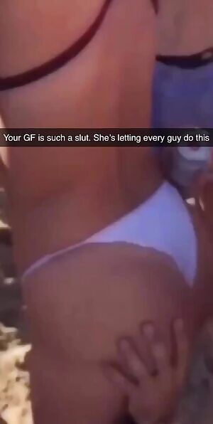 She said she was on a business trip, but you saw some of your friends in the background