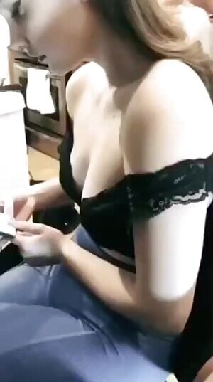 Barbara Palvin stops what she’s doing to give her tits a squeeze for the camera 😉