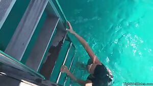 Beautiful swimsuit sideboob