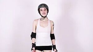 Quad skates, riding, and a creamy pussy, oh my! 💕 Snag my brand new roller derby and others for only $10 while on sale--more previews inside 😊