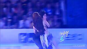 f Krystal Cleavage and Booty while Ice Skating