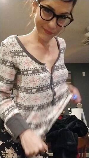 Wearing my older specs cos they're more comfortable :)