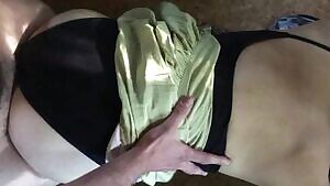 fucking in a leotard and a skirt