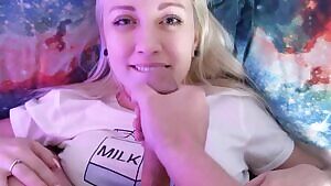 Cum right on her face