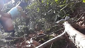 Massive cum shot in the woods as requested.