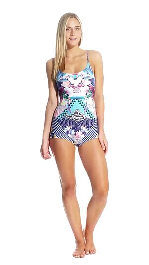 Onzie Yoga &amp; Dance Shortie Leotard - great pattern