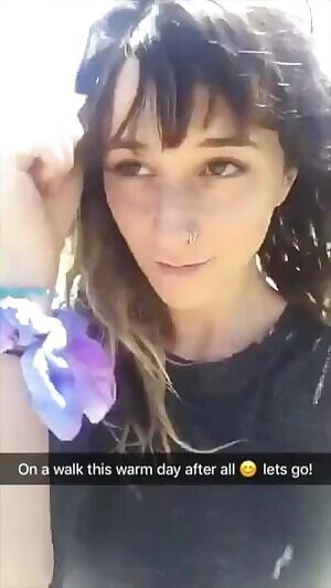 Hippie slut takes a walk