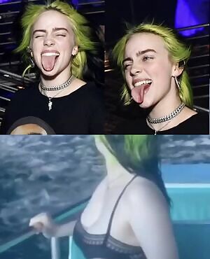 Wanna lay Billie down and fuck her tits from above while she licks my ass with that long tongue