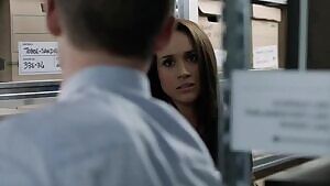 Meghan Markle getting the royal treatment in the file room on Suits