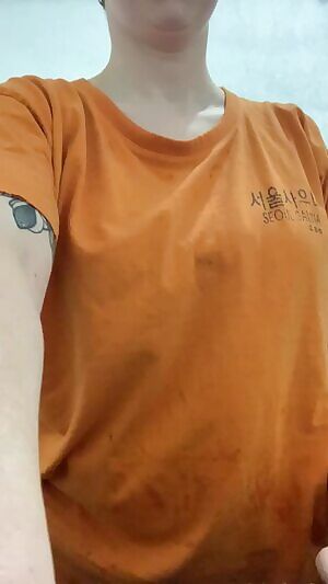 Sneaking a titty drop in the reezer room of the Korean spa. See the whole tour on my sub.