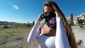 Cappadocia - 3 - extremely hot in white