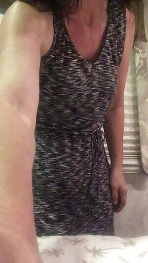 MILF reveals what's under her dress