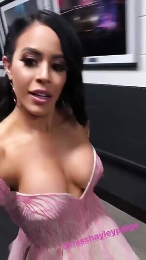 Charly Caruso's boobs about to pop out of her chest