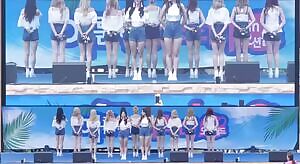 WJSN bending over on the big screen