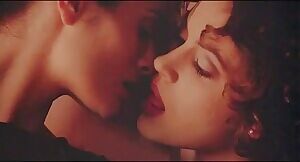 Alyssa Milano & Charlotte Lewis kissing