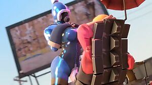 Fempyro Zipper-Grinds on a Relaxed Engineer