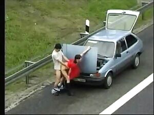 Checking Her Engine