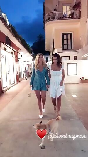 Devin Brugman Casually Jiggling Braless and See Through