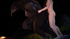 Werewolf from behind gif by cyth