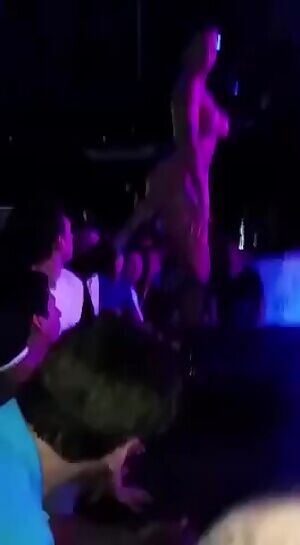 Stipper squirts into crowd