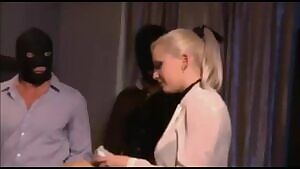 Cleaning her up after the scene