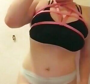 I attempted a pentagram bra harness..... but my tits are too big