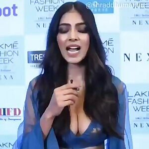 Let your imagination and hand do the work while Malavika Mohanan puts her made to be fucked tits on display.