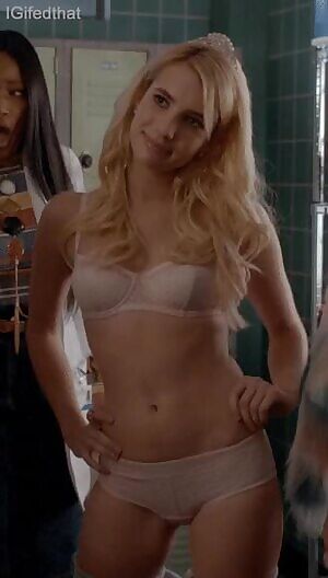 Emma Roberts Is Such A Bad Little Girl That Deserves To Be Punished For Teasing Our Cocks