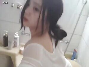 Fucking a door knob