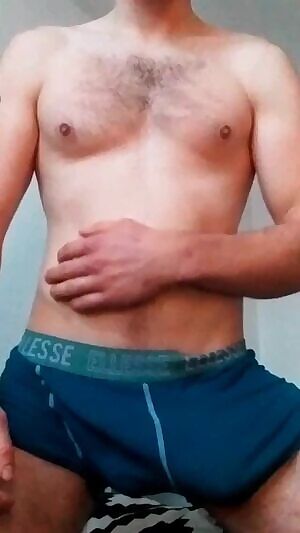 I love caressing it with my underwear still on