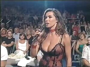 Emanuela Folliero Italian TV Large cleavage