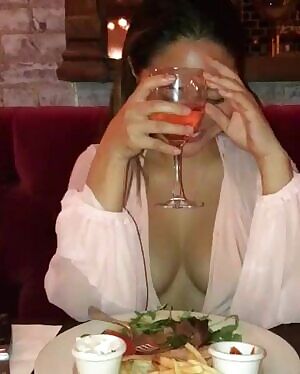 Serena Jung - Drinking wine and looking hot