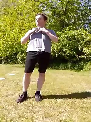 First time stripping fully naked in my garden