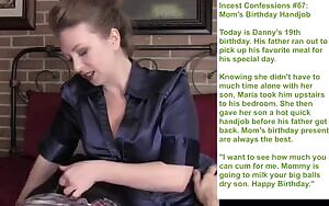 Maria managed to get in a quick bonding session with her son while his father went out to pick up some food. Who needs birthday cake when you have your mom's gripping fist?