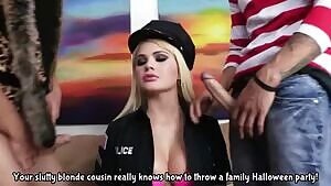 Your cousin blows the whole family at the Halloween party!