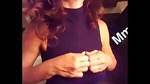 She prepared her BIG MELONS for long titfuck action