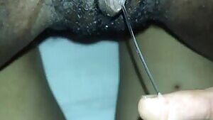 Wet like a river after cumming from anal fingering