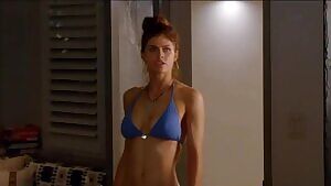 Alexandra Daddario in her new show Why Women Kill - extended bikini scene & tease of a threesome