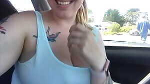 Very busy parking lot