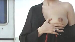 Mathilda May dripping breast milk