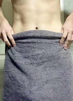 After the shower, the dick exposition