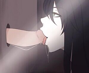 Gloryhole blowjob