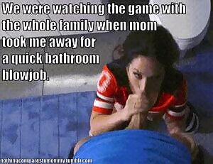 Mom gives son a Blowjob