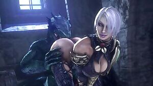 Ivy getting her butt licked,