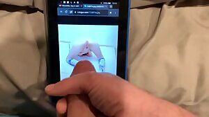 Almost broke the Kindle with my cum for her tribute >.<