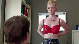 Betty Gilpin Sliding Down Onto Her Knees