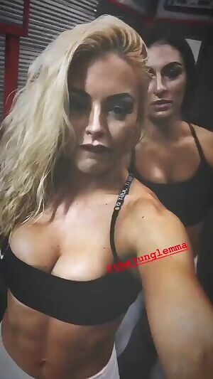 Mandy and Sonya showing off their bodies